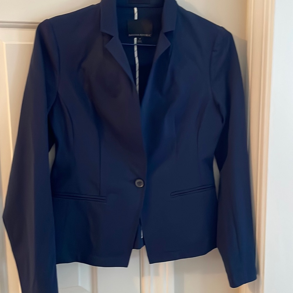 Banana Republic navy blazer.